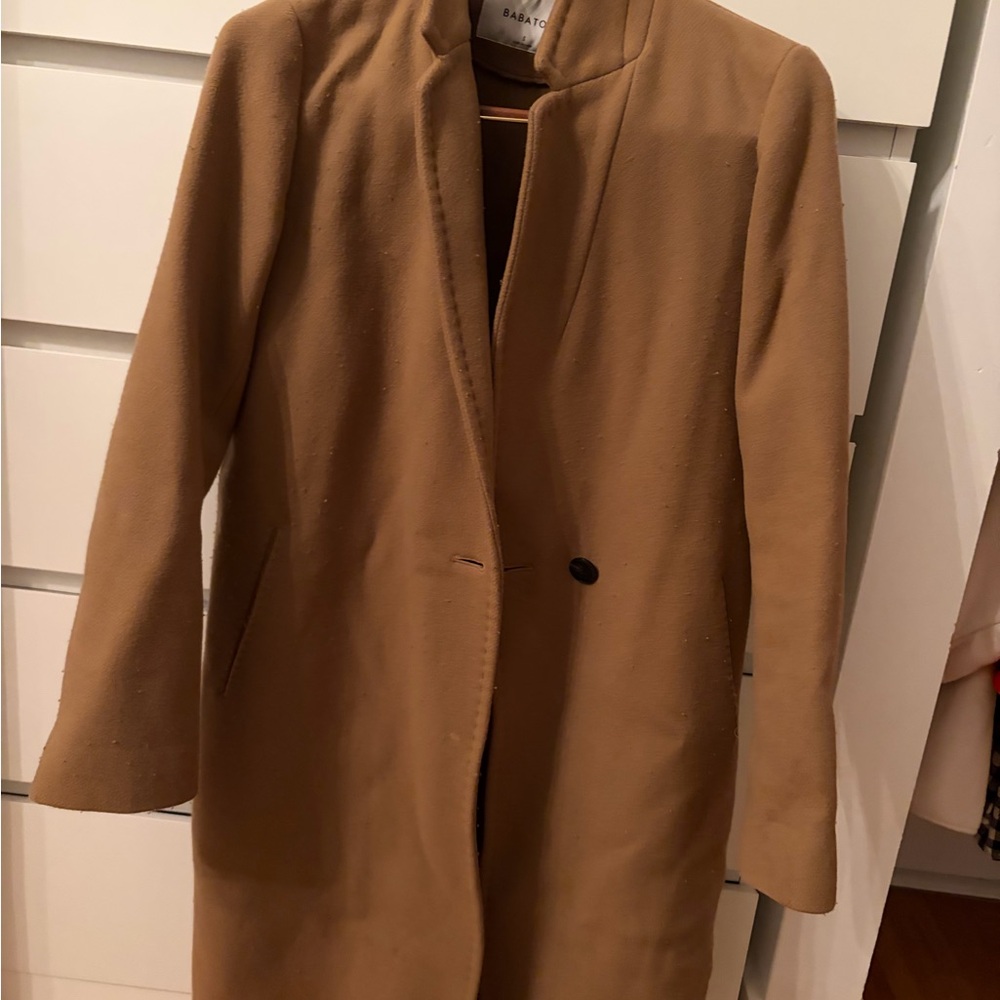Aritzia Babaton Camel Coat
